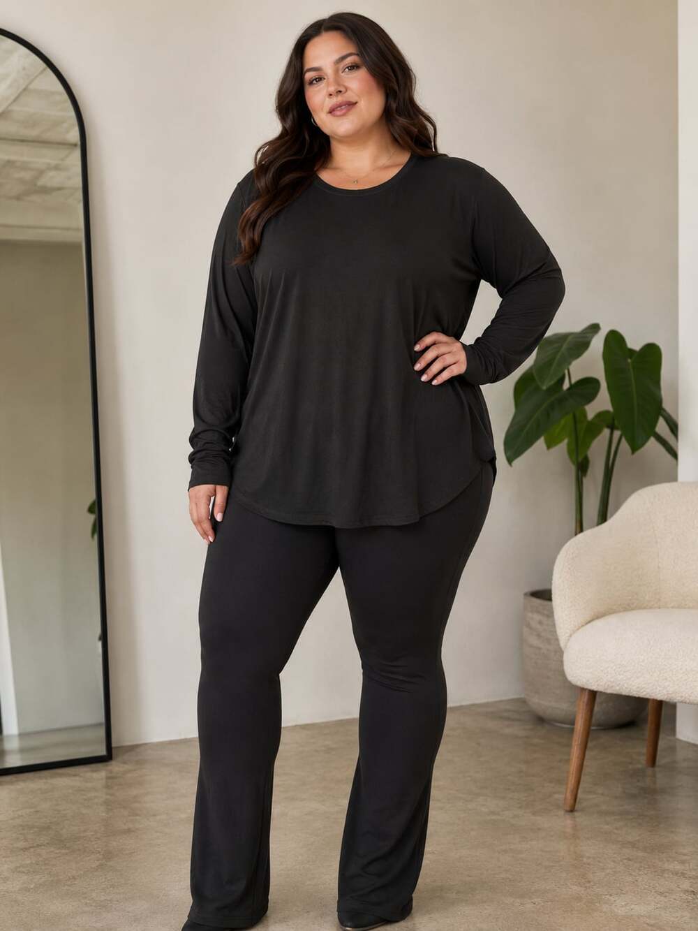 Segments Women's Long Sleeve Crew Neck 100% Merino Wool T-Shirt C95LM